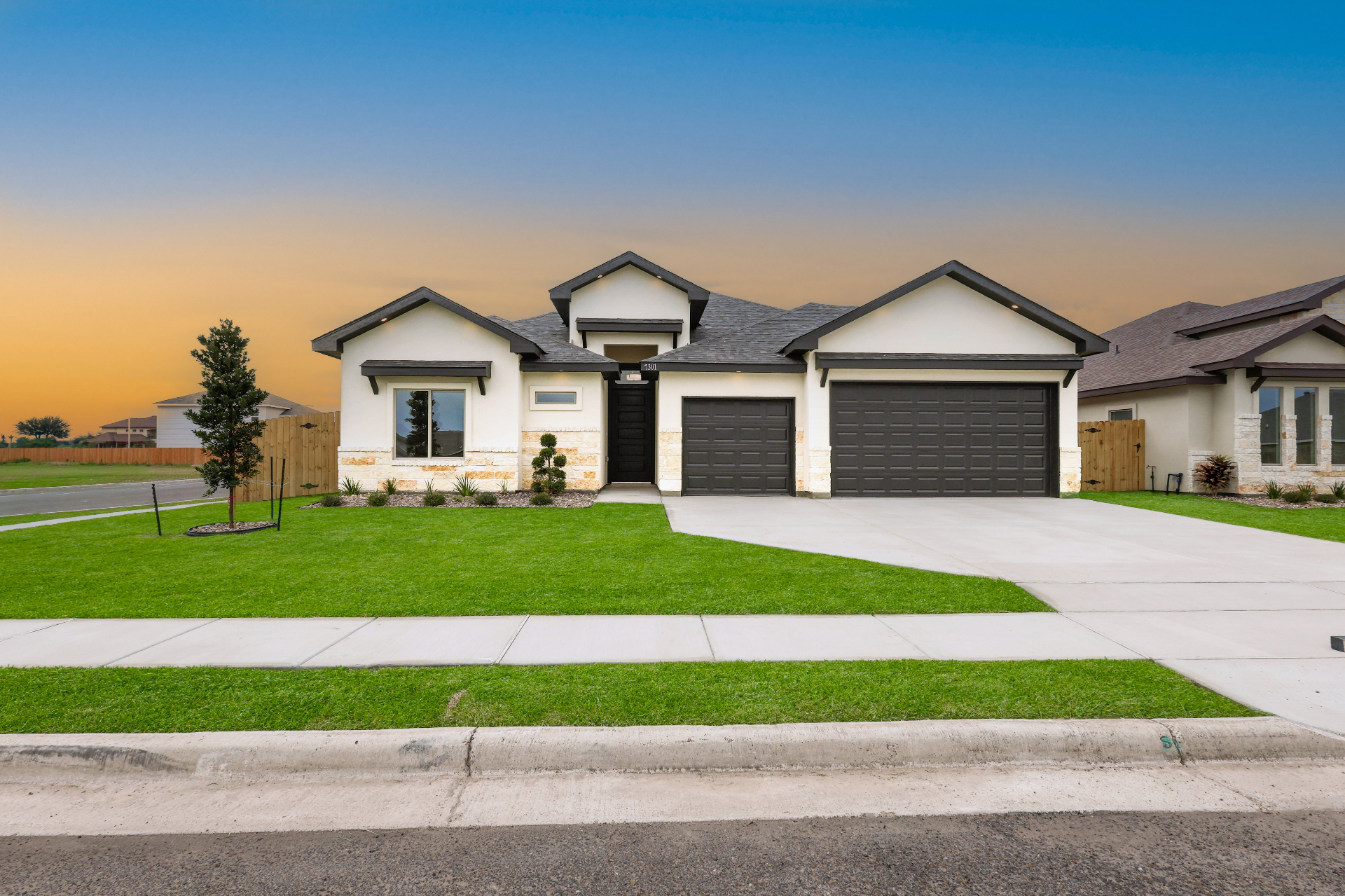 Cobblestone model home at 7301 North 55th Street, McAllen, TX